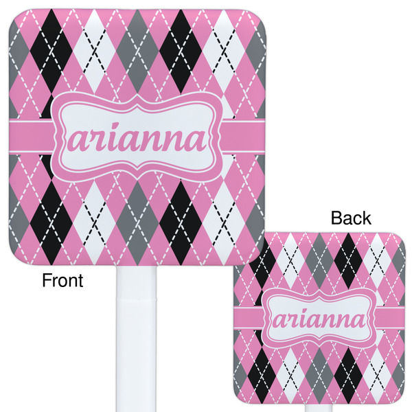 Argyle White Plastic Stir Stick - Double Sided - Approval