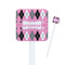 Argyle Square Plastic Stir Sticks (Personalized)