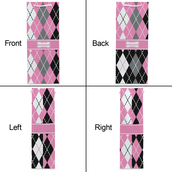 Argyle Wine Gift Bag - Matte - Approval
