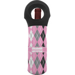 Argyle Wine Tote Bag (Personalized)