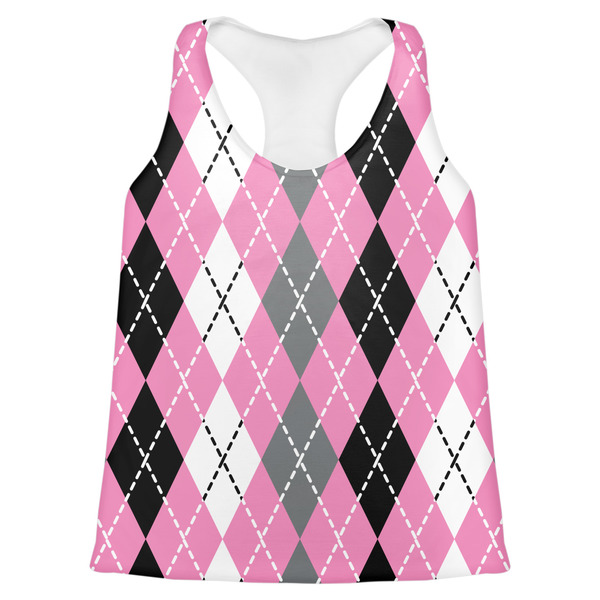 Custom Argyle Womens Racerback Tank Top - X Small