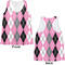Argyle Womens Racerback Tank Tops - Medium - Front and Back