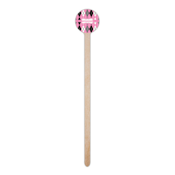 Argyle Wooden 6" Stir Stick - Round - Single Stick