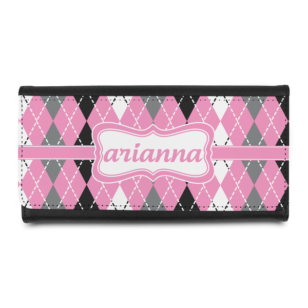 Custom Argyle Leatherette Ladies Wallet (Personalized)