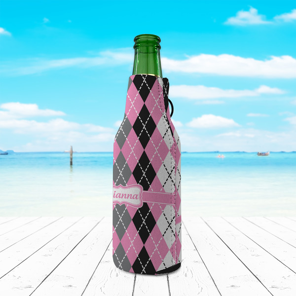 Argyle Zipper Bottle Cooler - LIFESTYLE