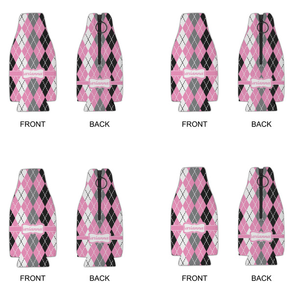 Argyle Zipper Bottle Cooler - Set of 4 - APPROVAL