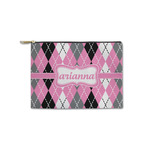 Argyle Zipper Pouch - Small - 8.5"x6" (Personalized)
