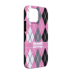Argyle iPhone Case - Rubber Lined - iPhone 13 Pro (Personalized)