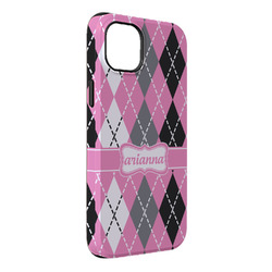 Argyle iPhone Case - Rubber Lined - iPhone 14 Plus (Personalized)