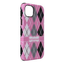 Argyle iPhone Case - Rubber Lined - iPhone 14 Pro Max (Personalized)