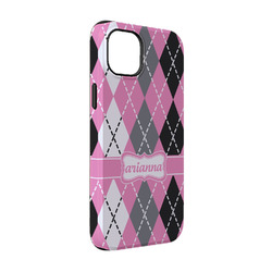 Argyle iPhone Case - Rubber Lined - iPhone 14 Pro (Personalized)