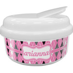 Argyle Snack Container (Personalized)