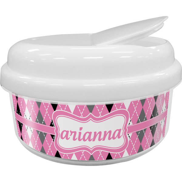 Custom Argyle Snack Container (Personalized)