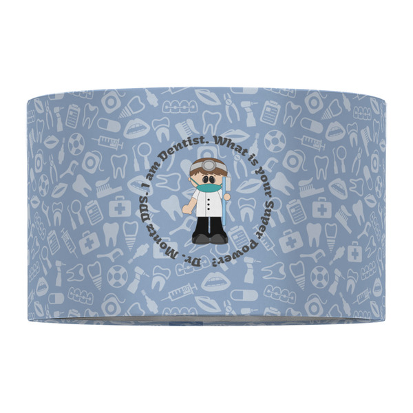 Dentist 12" Drum Lampshade - FRONT (Fabric)
