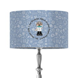 Dentist 12" Drum Lamp Shade - Fabric (Personalized)
