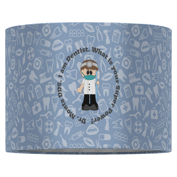 Dentist 16" Drum Lampshade - FRONT (Fabric)