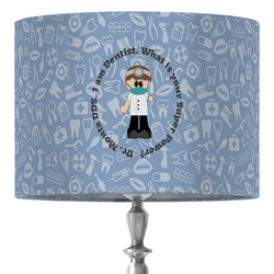 Dentist 16" Drum Lamp Shade - Fabric (Personalized)
