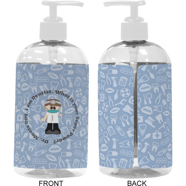 Dentist 16 oz Plastic Liquid Dispenser- Approval- White