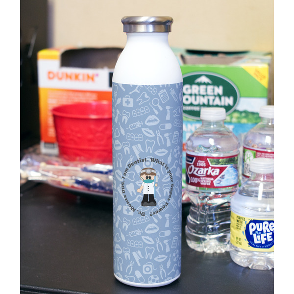 Dentist 20oz Water Bottles - Full Print - In Context