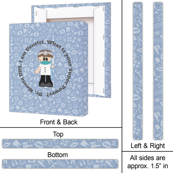 Dentist 20x24 - Canvas Print - Approval