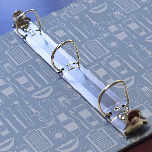 Dentist 3 Ring Binders - Full Wrap - 1" - DETAIL