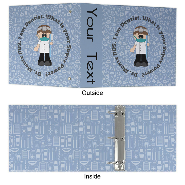 Dentist 3 Ring Binders - Full Wrap - 3" - APPROVAL