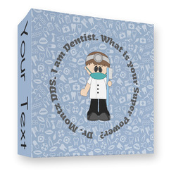 Dentist 3 Ring Binder - Full Wrap - 3" (Personalized)