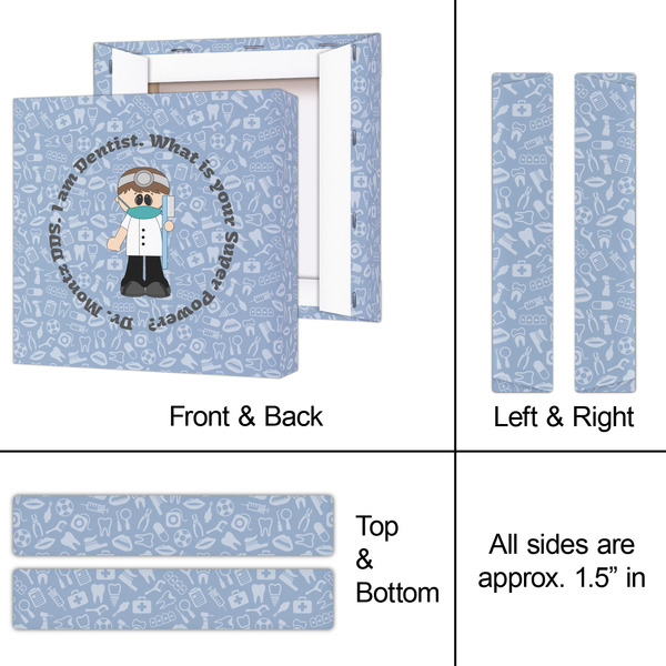 Dentist 8x8 - Canvas Print - Approval