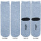 Dentist Adult Crew Socks - Double Pair - Front and Back - Apvl