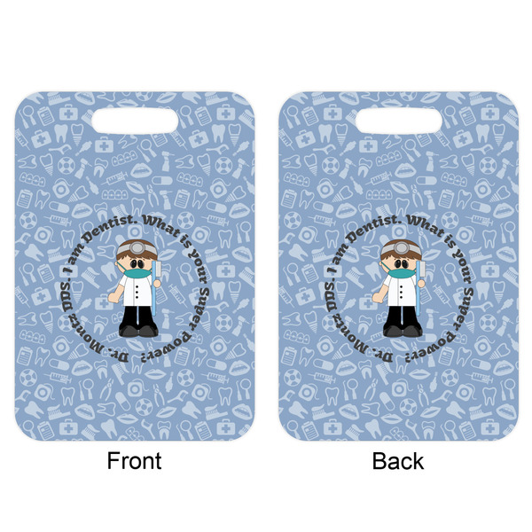 Dentist Aluminum Luggage Tag (Front + Back)