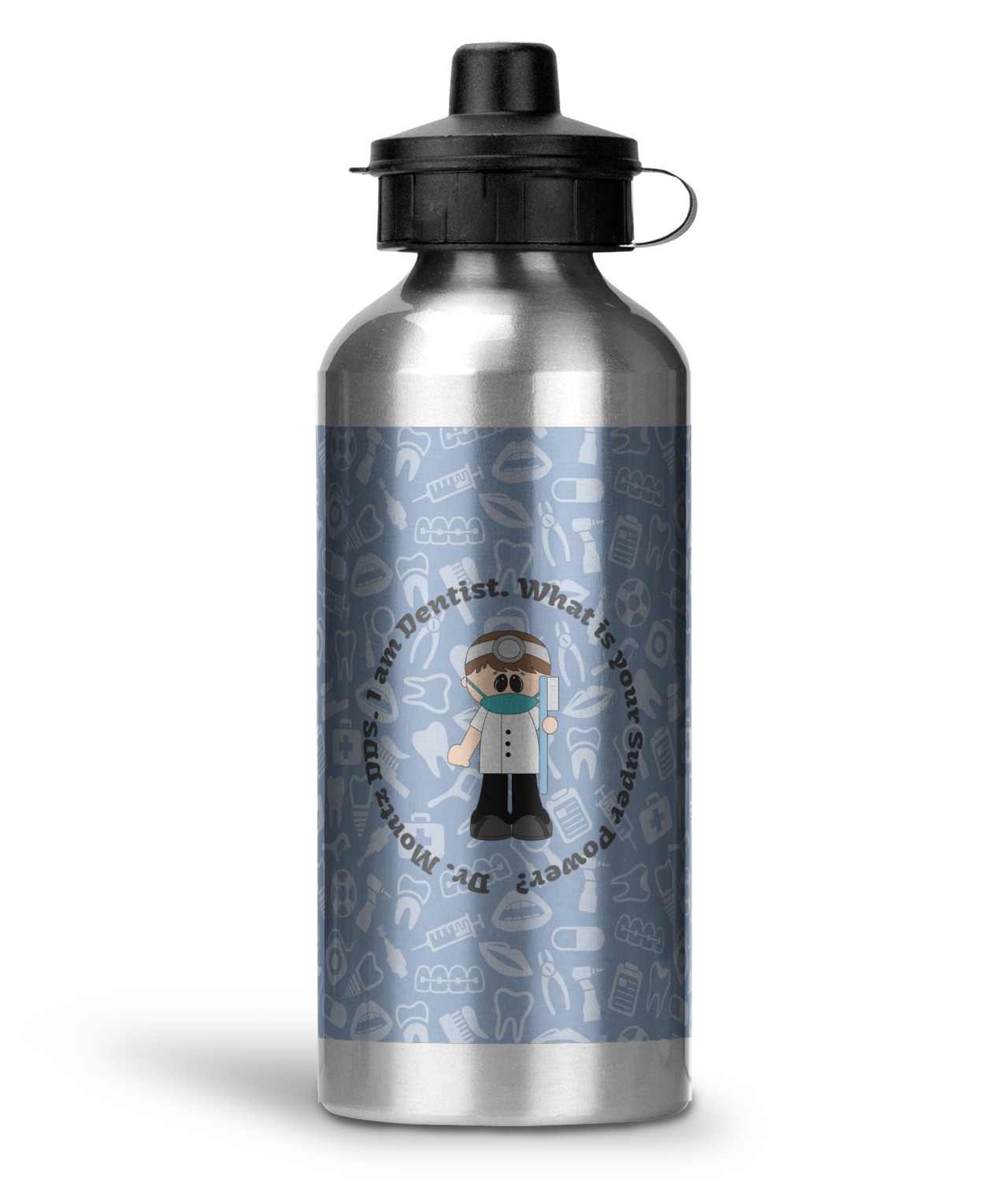 Dentist Water Bottle Aluminum 20 oz (Personalized) YouCustomizeIt