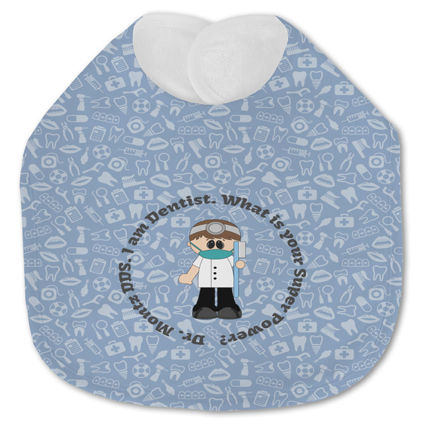 Custom Dentist Jersey Knit Baby Bib w/ Name or Text
