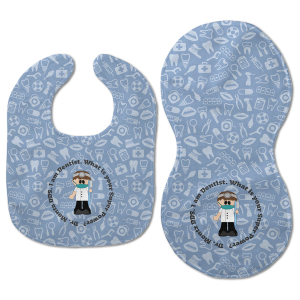 Dentist Baby Bib & Burp Set - Approval (new bib & burp)