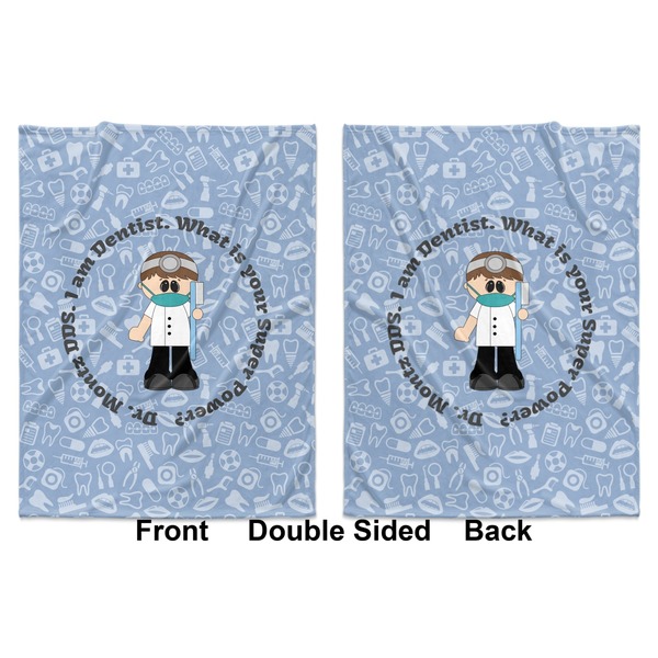 Dentist Baby Blanket (Double Sided - Printed Front and Back)