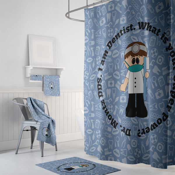 Dentist Bath Towel Sets - 3-piece - In Context