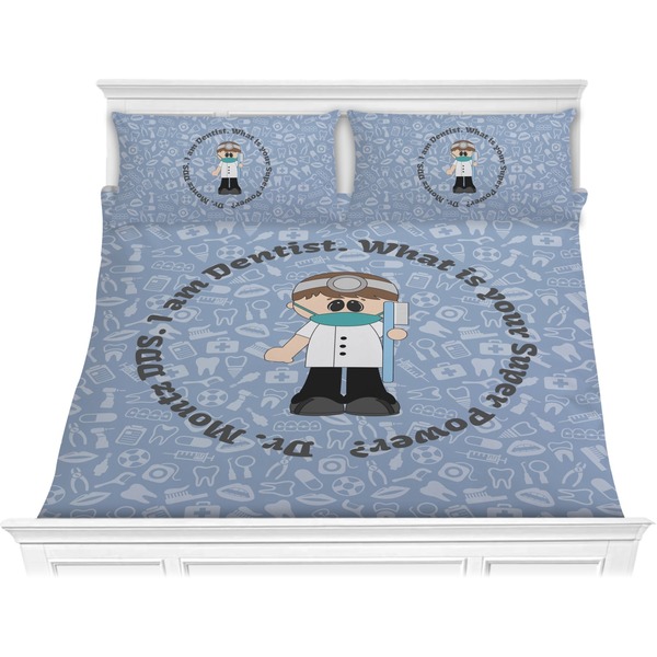 Custom Dentist Comforter Set - King (Personalized)
