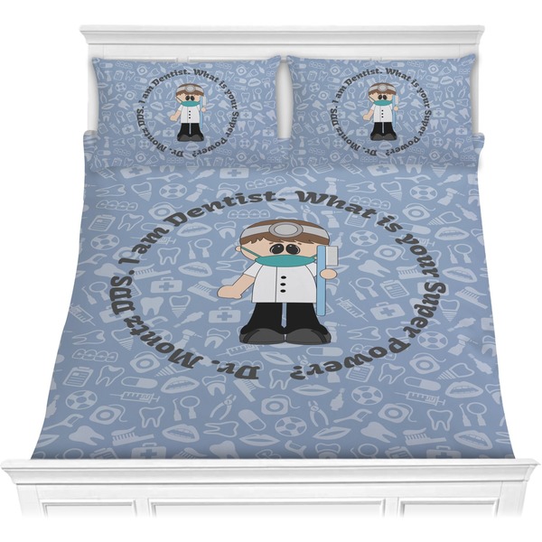 Custom Dentist Comforter Set - Full / Queen (Personalized)