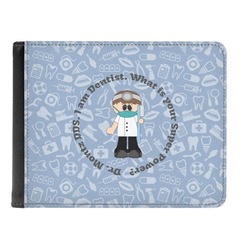 Dentist Genuine Leather Men's Bi-fold Wallet (Personalized)