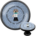 Dentist Cabinet Knob (Black) (Personalized)