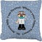 Dentist Faux-Linen Throw Pillow 16" (Personalized)