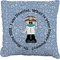 Dentist Faux-Linen Throw Pillow 18" (Personalized)