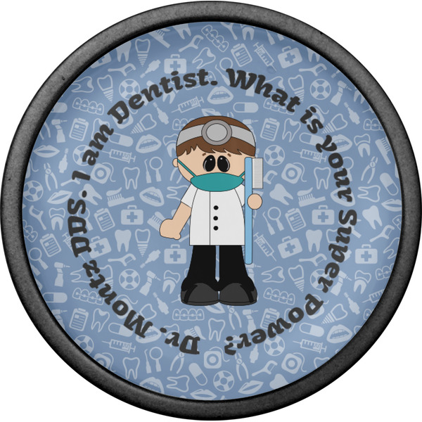 Dentist Cabinet Knob - Black - Front