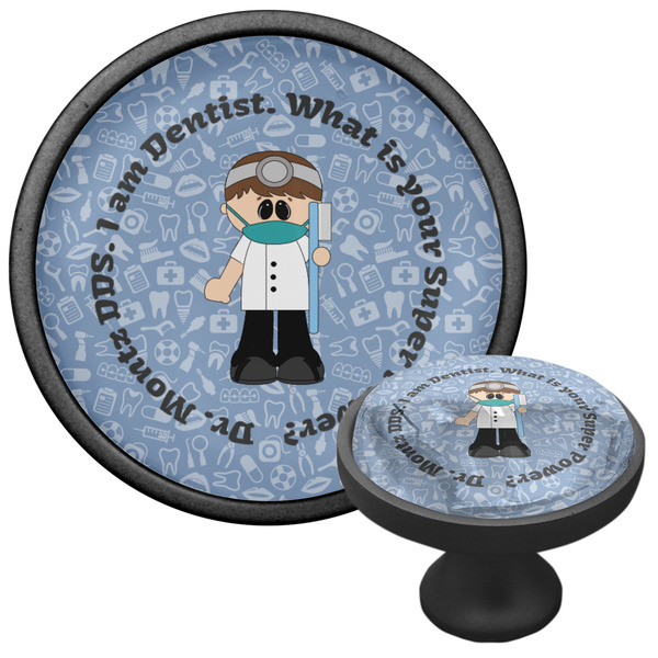 Dentist Cabinet Knob - Black - Multi Angle