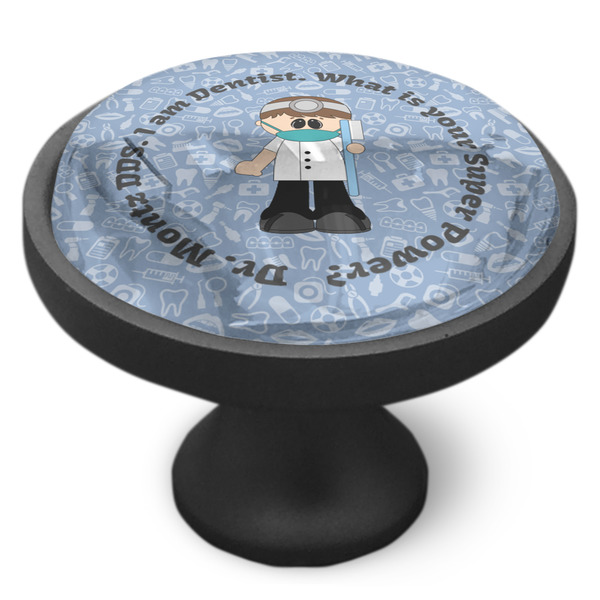 Dentist Cabinet Knob - Black - Side