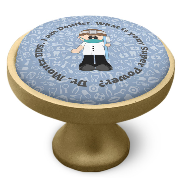 Dentist Cabinet Knob - Gold - Side