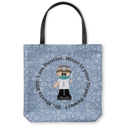 Dentist Canvas Tote Bag - Large - 18"x18" (Personalized)