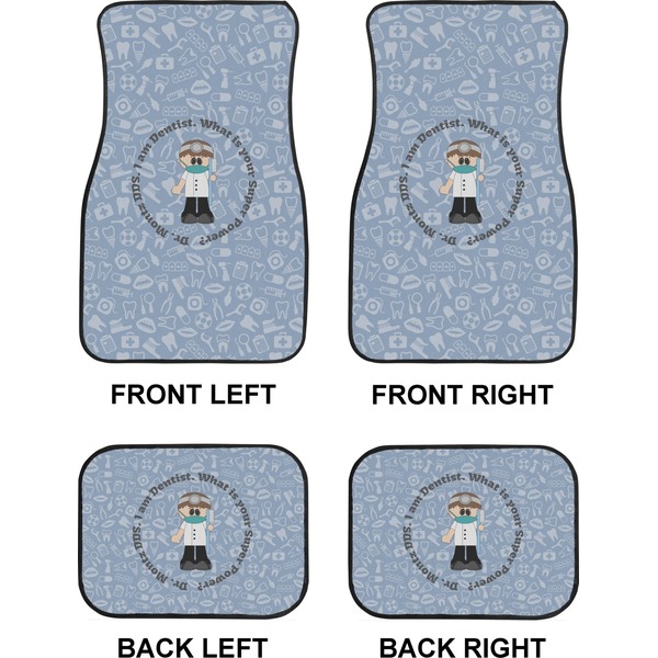 Dentist Car Floor Mats Set (2F + 2B)