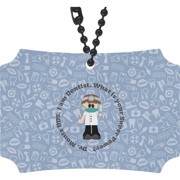 Custom Dentist Rear View Mirror Ornament (Personalized)