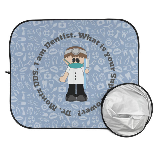 Dentist Car Sun Shades - FOLDED & UNFOLDED