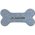 Dentist Ceramic Dog Ornament - Front w/ Name or Text